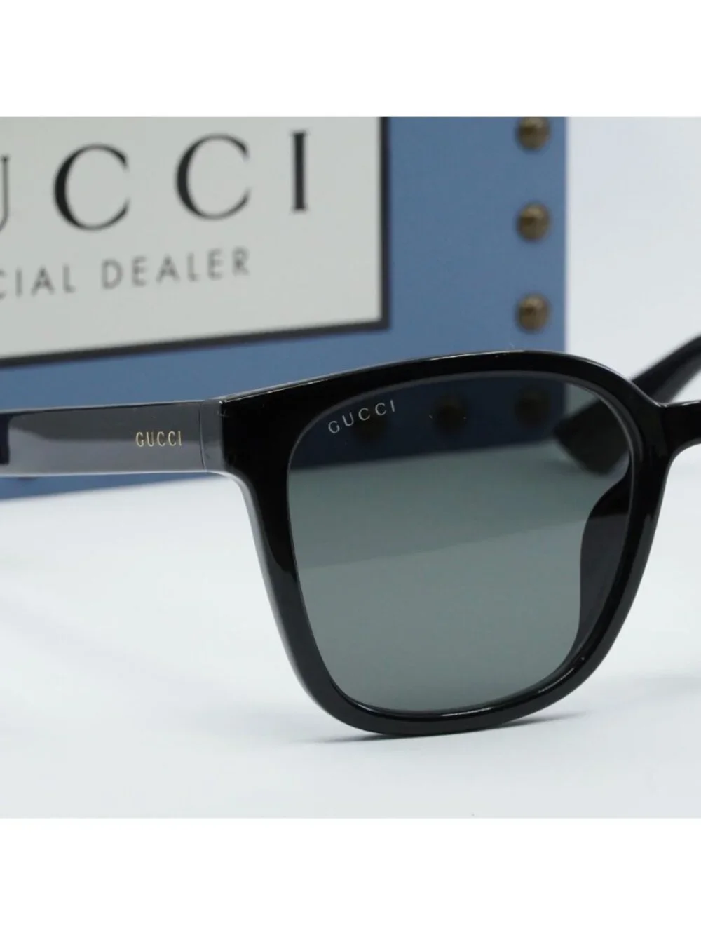 Gucci GG1346SK 001 Square Sunglasses - Black / Smoke